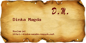 Dinka Magda névjegykártya